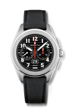 Review Zenith PILOT Big Date Flyback Replica Watch 03.4000.3652/21.I001 - Click Image to Close
